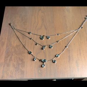 Beautiful gray crystal necklace